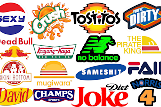 recreate, remake, spoof, nostalgic parody logo with your name design nba,