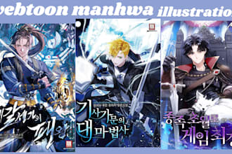 draw shonen anime manhwa wattpad ebook cover webtoon manga webcomic light novel