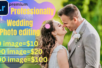 do wedding image editing and retouching in lightroom