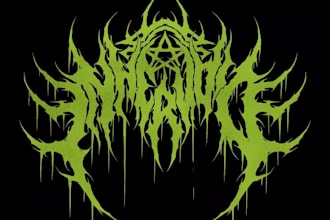 create an apocalyptic metal logo