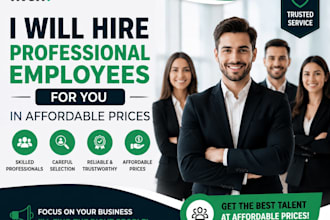 hire professional employees for you in affordable price