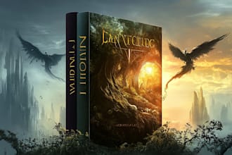 design fantasy book cover or ebook cover
