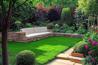 create your front garden backyard patio landscape design