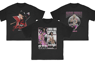 design vintage bootleg 90s music band tees