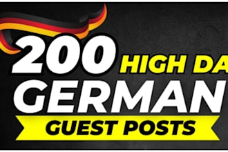 do SEO backlinks through german guest posts high da german link building