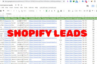do shopify leads ecommerce leads  b2b recruitment leads for any industry