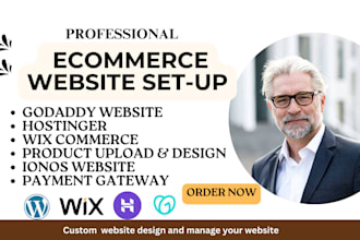 do ecommerce godaddy hostinger bluehost ionos website, shopify, wix ecommerce