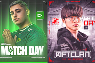 do poster design for esports