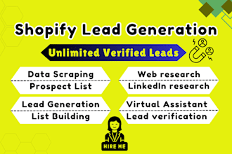 be shopify lead generation virtual assistant quickly