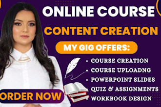 create online course content course curriculum teachable course creation ppt