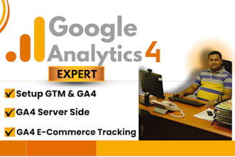 fix or setup google analytics 4,ga4 server side tracking,ga4 ecommerce tracking