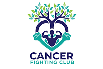 make viewable modern cancer fighting club logo