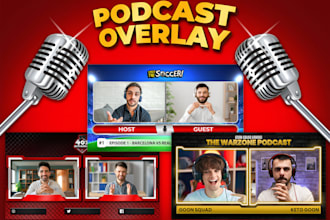 make a professional podcast cover art or podcast cover design podcast logo