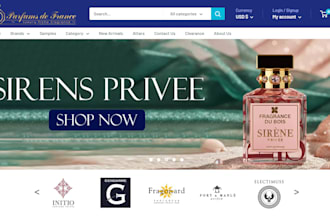 build cologne website, fragrance store, deodorant, perfume shopify store
