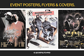 stunning posters and flyers for your event business or film