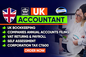 file UK company annual accounts,corporation tax ct600,vat,self assessment return