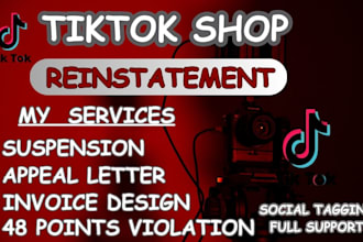 write appeal letter for tiktok account reinstatement suspension violation