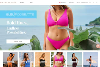 shopify clothing store beach wear bikini swimsuits shopify clothing website