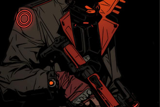 professional concept art for characters fantasy cyberpunk science fiction