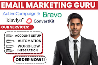 setup activecampaign klaviyo flows brevo convertkit aweber flodesk infusionsoft