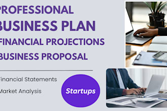 write professional business and financial plans for startups