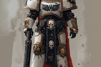 draw your warhammer 40k character illustration