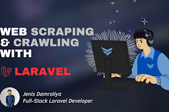 do laravel web scraping, web crawling, API integration