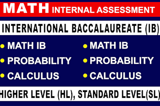 assist you with sl and hl math ia for ib