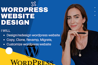 design, clone or redesign wordpress website with elementor, divi, astra or avada