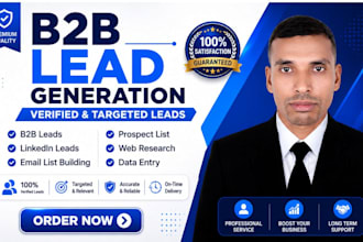 do b2b lead generation, prospect email list building service
