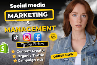 be your instagram, facebook social media marketing manager and content creator