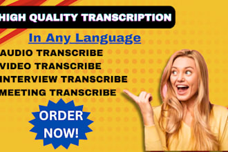 transcribe audio to text and video transcription in any language