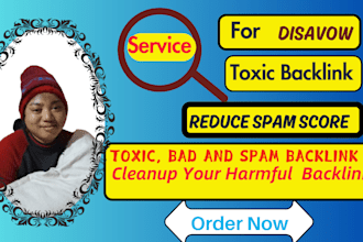 audit harmful and disavow toxic backlinks remove spam links