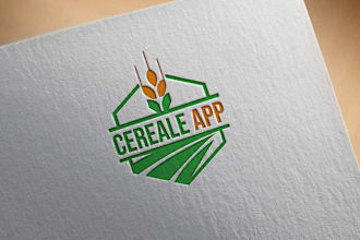do minimalist agricultural innovation logo app icon design