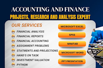 write report of financial analysis, finance, accounting tasks and assignment