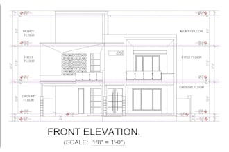 draft architectural and structure plans drawing in autocad