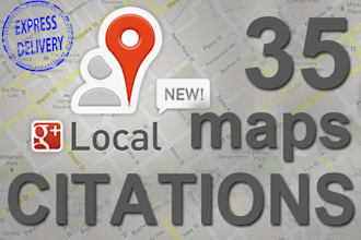 optimize google local page by creating 35 map citations