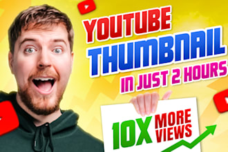 design attractive ai youtube thumbnail for your vlogging or gaming videos