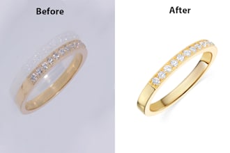 do jewelry photo retouching like 3d quality in photoshop