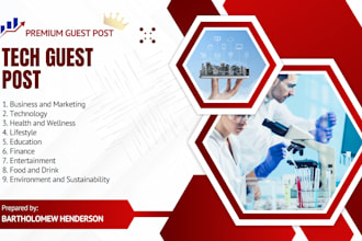 do tech guest post on quality sites and help to boost your ranking