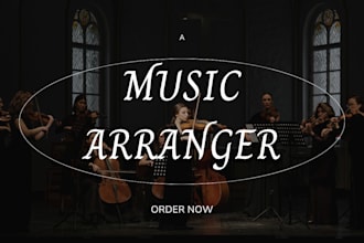 compose,arrange ,orchestrate any work like,