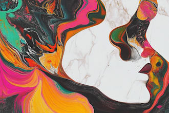 paint your dreams as an abstract marble artwork