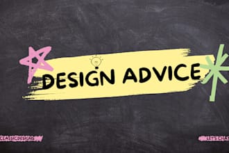 give design advice for your logo and brand identity with actionable solutions