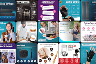 design amazon product infographic, listing images and lifestyle images