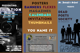 design you a poster, banner or a flex