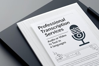 do excellent transcription audio or video to multi languages