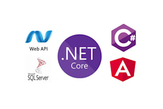 build software using dot net core, angular and razor pages