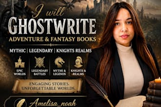 ghostwrite adventure and fantasy books, mythic, legendary, and knights stories