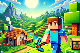 build minecraft villages, castle, survival base, hubs and spawns
