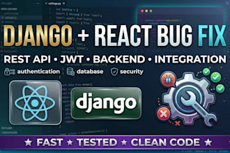 fix django rest API react and backend bugs